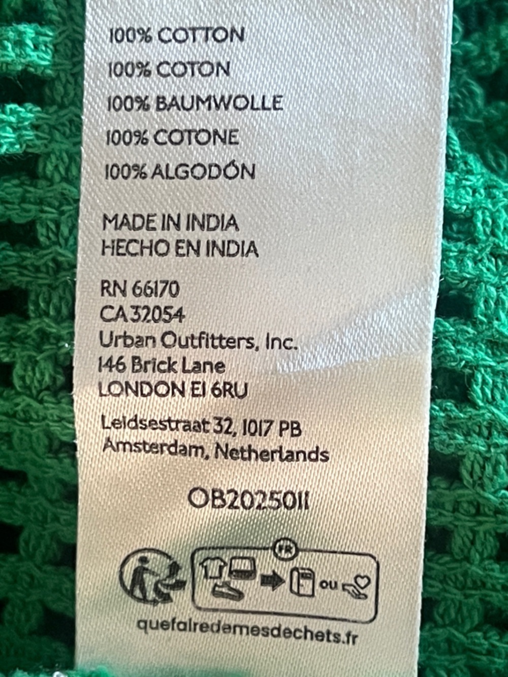 🆕 Urban Outfitters BDG Baja
Crochet Shorts Green Small CoverUp - Picture 13 of 14